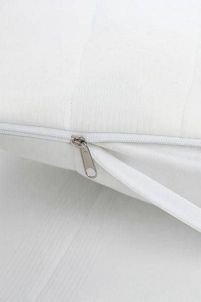 Nart Home Set de perne din bumbac 2 bucăți de protecție matlasată pentru pernă albă