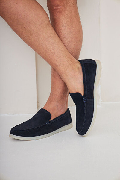 Pegia Чоловічі плоскі мокасини з натуральної замші 500911