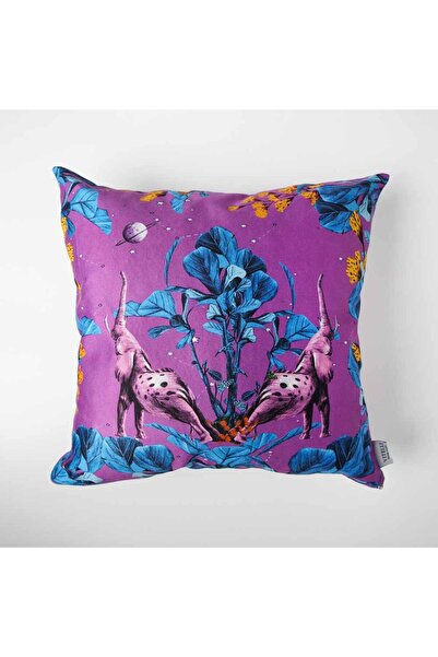 VİTELLİ Wonderland Purple Elephant Decorative Pillow