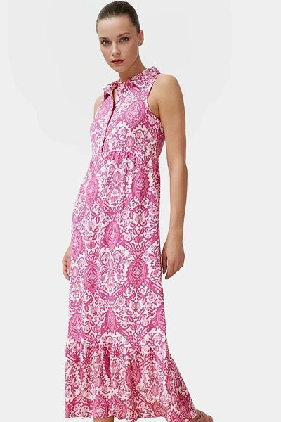 PayBuy Summer Maxi Dress Knitted Fabric a Line Mold Multi-Pattern Zarifane Design Distinguished Material
