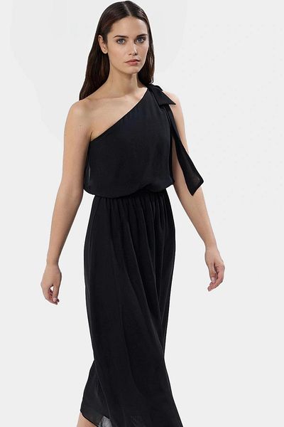 PayBuy Women's Maxi Chiffon Dress One Shoulder Skater Cutout Distinguished Material Stylish Appearance