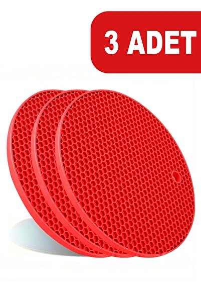 Genel Markalar VİALEX 3'lü Yuvarlak Silikon Nihale - Kırmızı