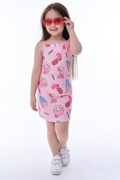 Fox Moda Girl's Looked 3-Piece Dress with Rope Strap