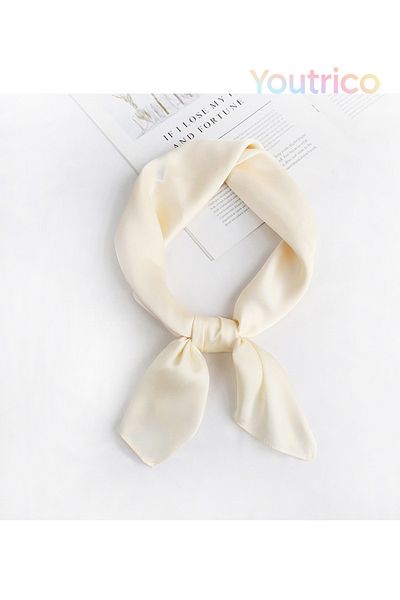 Youtrico Patterned Scarf,simple Solid Colors,stylish Matching,70*70cm