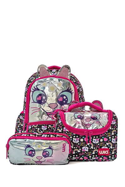Wia 3 Compartment Sweet Cat Bag Set