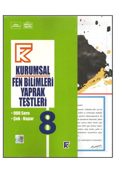 Gama Yayınları Kurmay 8.sınıf Fen Bilimleri Kurumsal Yaprak Test