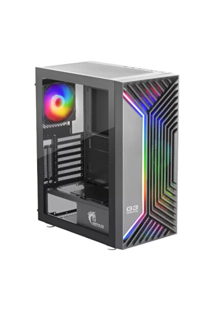 Green Griffin G3 4x120mm Argb 2x3.2 2x2.0 Usb Tempered Oyunbilgisayar Kasası(...