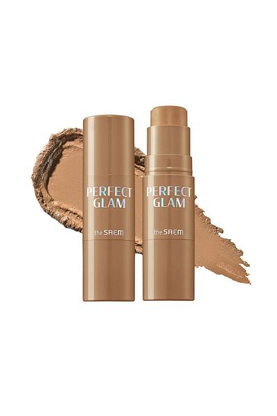 THE SAEM Perfect Glam Stick Blusher/ Natural Look Stick Blush-Br01 Brown Chou (Vi̇oni̇ne)