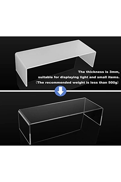 SMARTPOINTS Acrylic Jewelry Display Riser Shelf (Pack of 5, Clear)