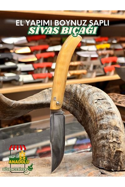 HEPSİ ANADOLU Sivas Horn Handle Handcrafted Knife