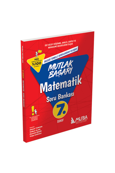 Muba Yayınları MB 7. Sınıf Matematik Soru B.