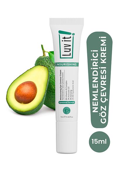 Luv it! Avocado Intensive Moisturizing, Anti-Under-Eye Dark Circles and Puffiness Eye Contour Cream 15ml