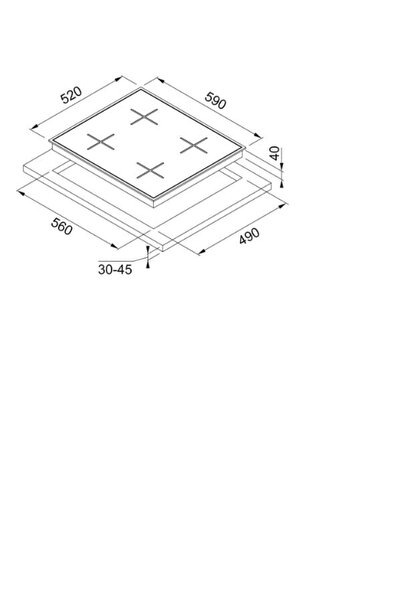 Franke F.new Glass Lınear Fhng 604 4g Tc Bk C Siyah Cam Ocak