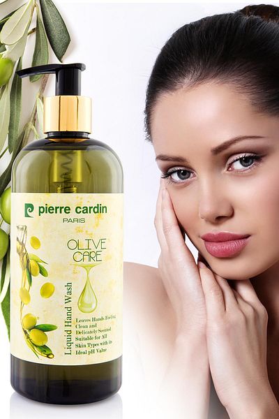 Pierre Cardin Moisturizing Liquid Hand Soap with Olive Oil and Vitamin E - 400 ml