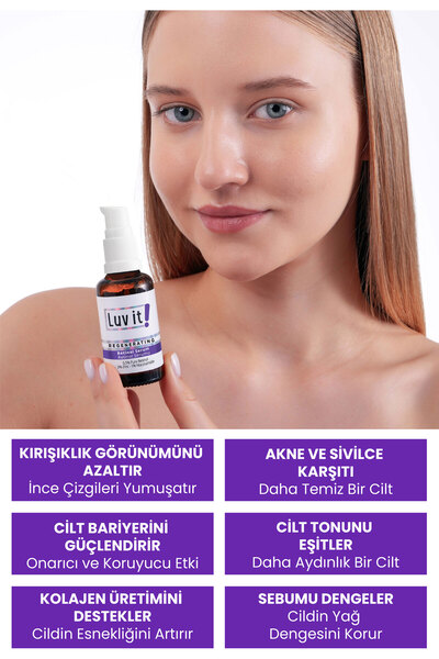 Luv it! Retinol & Niacinamide Cilt Serumu - ve Yaşlanma Karşıtı - Kolajen Üretimi Destekleyici