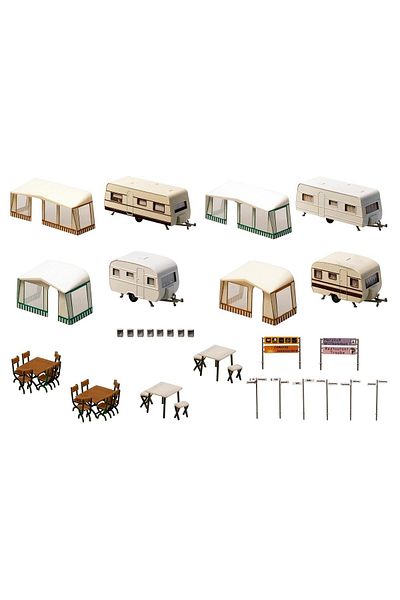 Faller 1:87 Ho Camping Caravan Set Model -130503