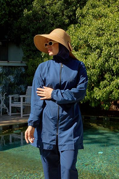Starinci Mayo Navy Blue Parachute Hijab Μαγιό - Γυναικείο Πλήρως Καλυμμένο