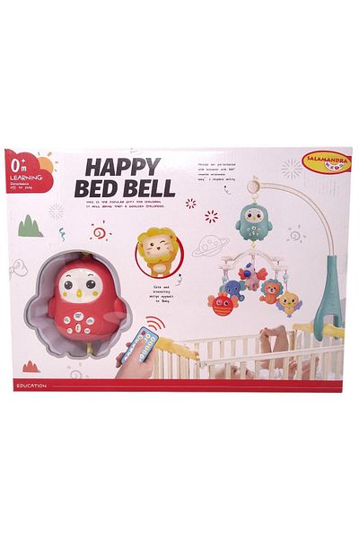 Salamandra Salamandra Kids Mobile Musical Carousel with Activities with Remote Control, Pink