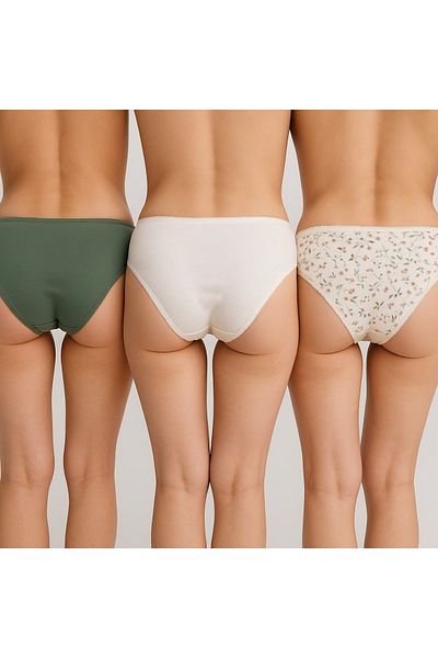 Pierre Cardin Pachet de 3 economice - Chiloți simpli din bumbac 2700 cu imprimeu de bază și cu model