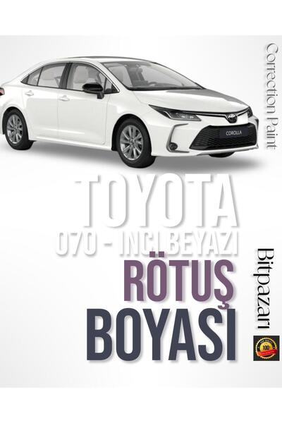 izmir bit pazarı Corolla Uyumlu- 070 - İnci Beyaz Sedefli̇ Rötüş Boyası 25+25...
