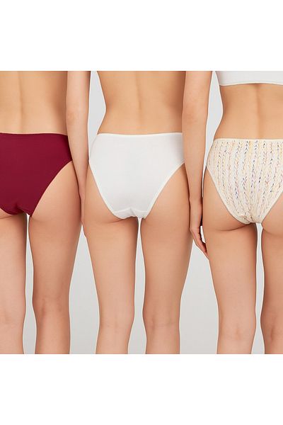 Pierre Cardin Sunrise 2700 - Pachet economic de 3, chiloți de bază din bumbac imprimați și cu model