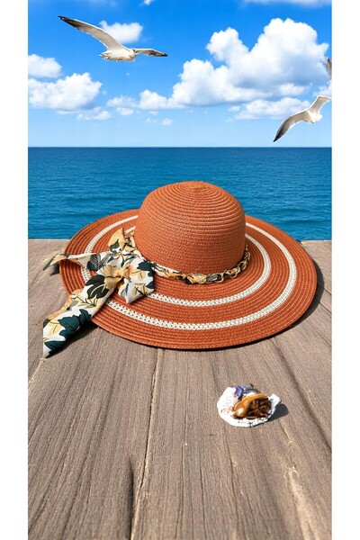 Deeplively Жіночий солом'яний капелюх Літній пляжний капелюх преміум якості -...