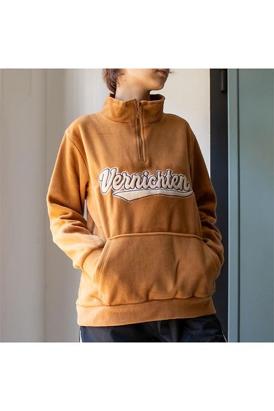 Köstebek Ανοιχτό καφέ Vennichten ζιβάγκο με μισό φερμουάρ Unisex Fleece