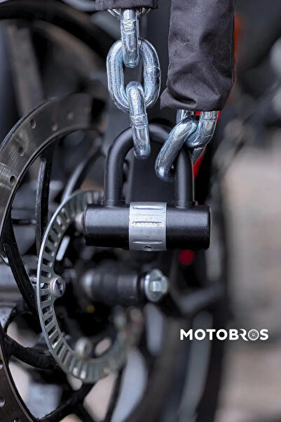 Motobros G-80 Işlenmiş 10mm Motosiklet- Bisiklet Güçlendirilmiş Çelik Zincir ...