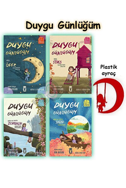 Timaş Çocuk Duygu Günlüğüm Seti (7-8 YAŞ) Mira Ve Yekta Sabır Öfke Stres Zorbalık Mücadele Psikoloji Kitaplığı