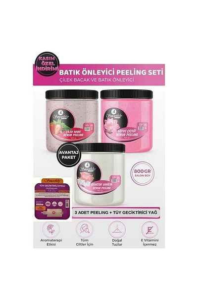 Smoothly Peeling Advantage Set 800gr X 3 Pieces Natural Feather Delay Oil for Exfoliating Application for Ingrown Hair