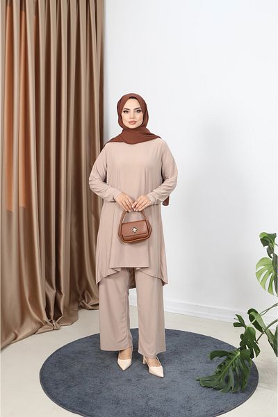 NİSUM MODA Sandy Set with Long Tunic