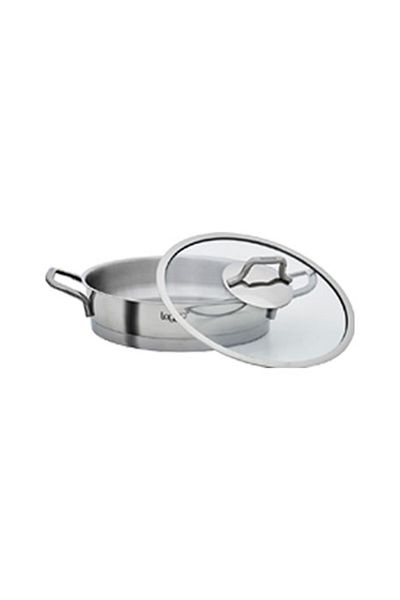 Leggno Vita Glass Lid Steel Pan 18 cm
