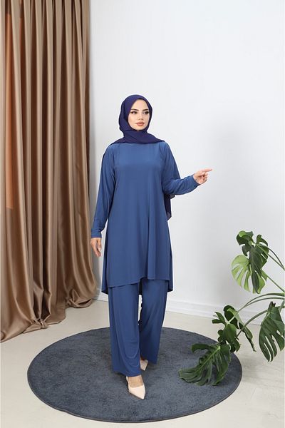NİSUM MODA Sandy Set with Long Tunic