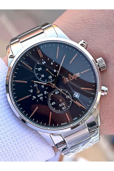 Lee Cooper Steel Band Inner Functions Active 5 Atm Water Resistant Men Wrist Watch Elc8042.360