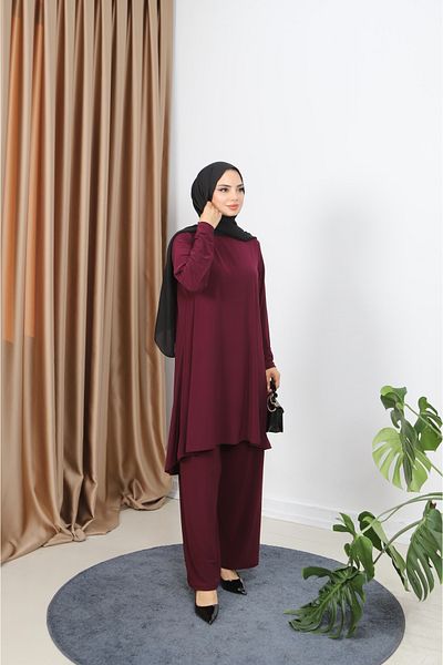 NİSUM MODA Sandy Set with Long Tunic