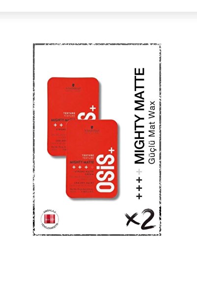 Osis Mighty Matte Güçlü Tutucu Mat Wax 85 ml 2'li Set