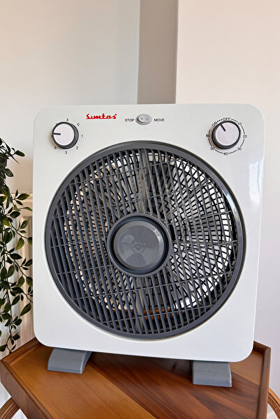 SİMTAŞ Simtaş SKV 1201 MK-B 12" Kutu Vantilatör 45W, Zaman Ayarlı, 3 Kademeli, Beyaz