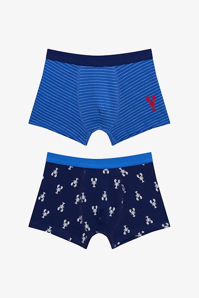 Penti Boy's Mediterranean Multicolored 2-Pack Boxers