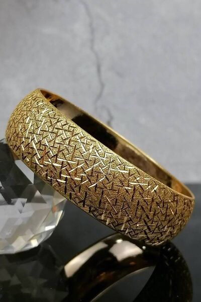 İdeal Sarraf 22 Ayar Altın Cam Kırığı Işçiliksiz Bilezik 20 gr