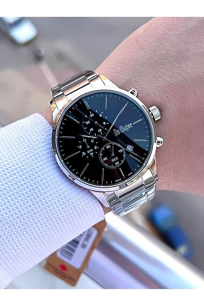 Lee Cooper Steel Band Inner Functions Active 5 Atm Water Resistant Men Wrist Watch Elc8042.350
