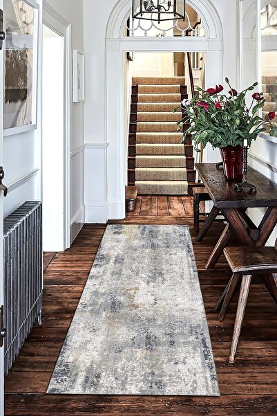 elyar Dijital Baskılı Yıkanabilir Dot Taban Kaymaz Halı yolluk mutfak salon halısı yolluğu (51)