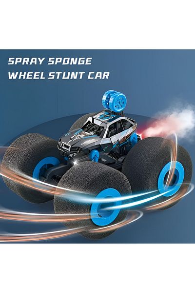 rexa 2.4G RC Rock Climbing Drift Cars Foam Wheel Drift Car Sponge Foot Car Electric Stunt for Kids