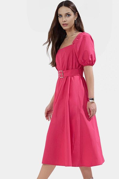 PayBuy Women Skater Mold Midi Dress Cotton Terrycotton Fabric Casual Stylish Style Modern Style Comfortable Cut