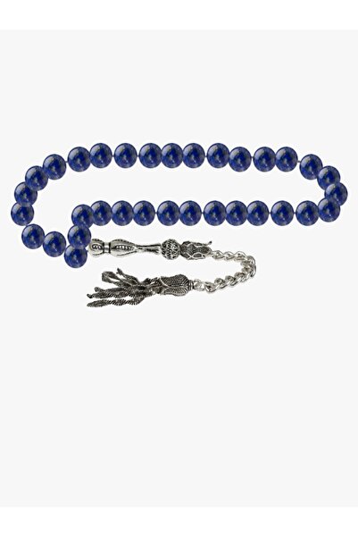 Deniz Doğal Taş Sertifikalı Lapis Lazuli Doğal Taş Tesbih 8mm