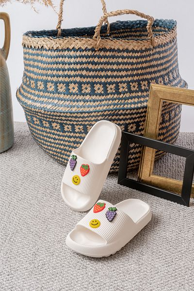 Slipcat Kids Girl's Soelite Fruity Platform Soft Summer Sea Pool Garden Outdoor Slippers