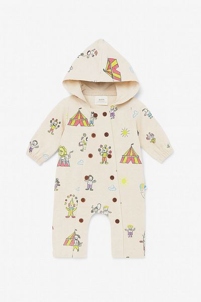 Baby Fou Yellow Long Jumpsuit - Tent Printed