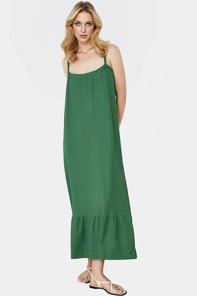PayBuy Maxi Knitted Dress Thin Strap a Line Mold Polyester Summer Comfortable Stylish Appearance Trend Design