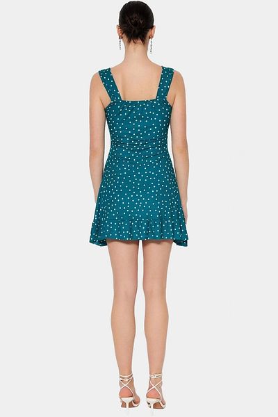 PayBuy Women's Mini a Line Square Neck Floral Knitted Dress Summer Casual Combination Durable Material Premium Quality