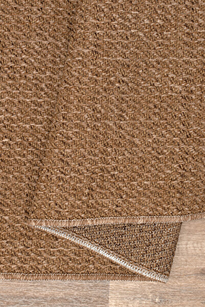 Massilia Home Juteks Naturel Jüt Halı Örme Kilim Sisal Hasır Halı Yıkanabilir...