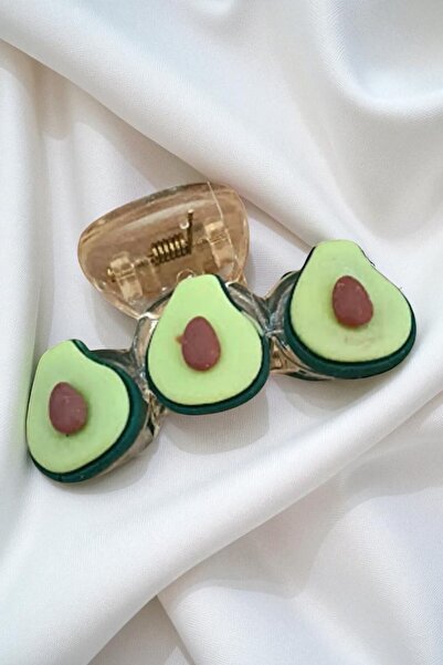 PETEK AKSESUAR Αγκράφα αβοκάντο διάφανη 6 εκ.